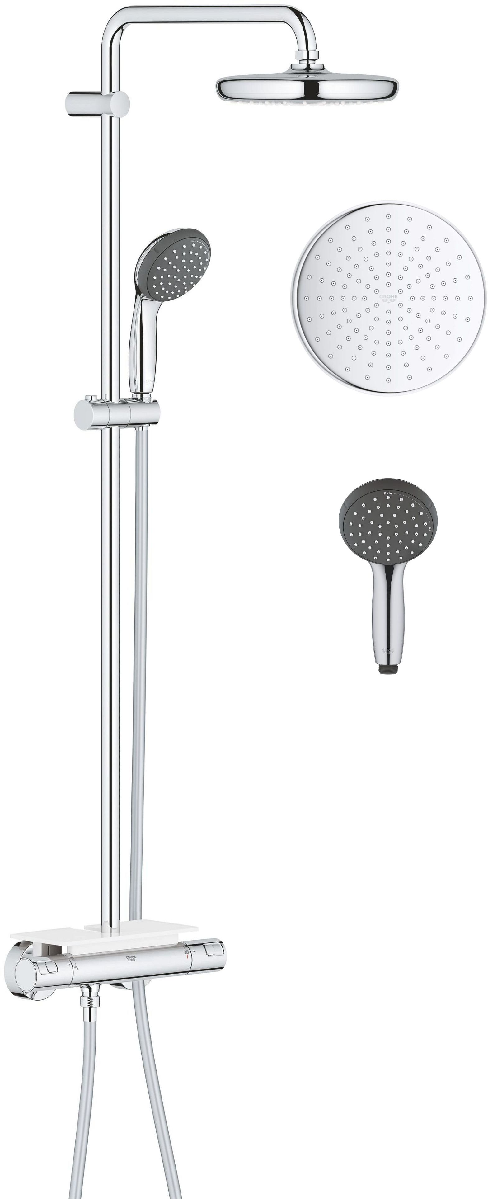 Grohe Vitalio Start Shower System zuhany készlet fal termosztáttal Igen StarLight Chrome 26814001