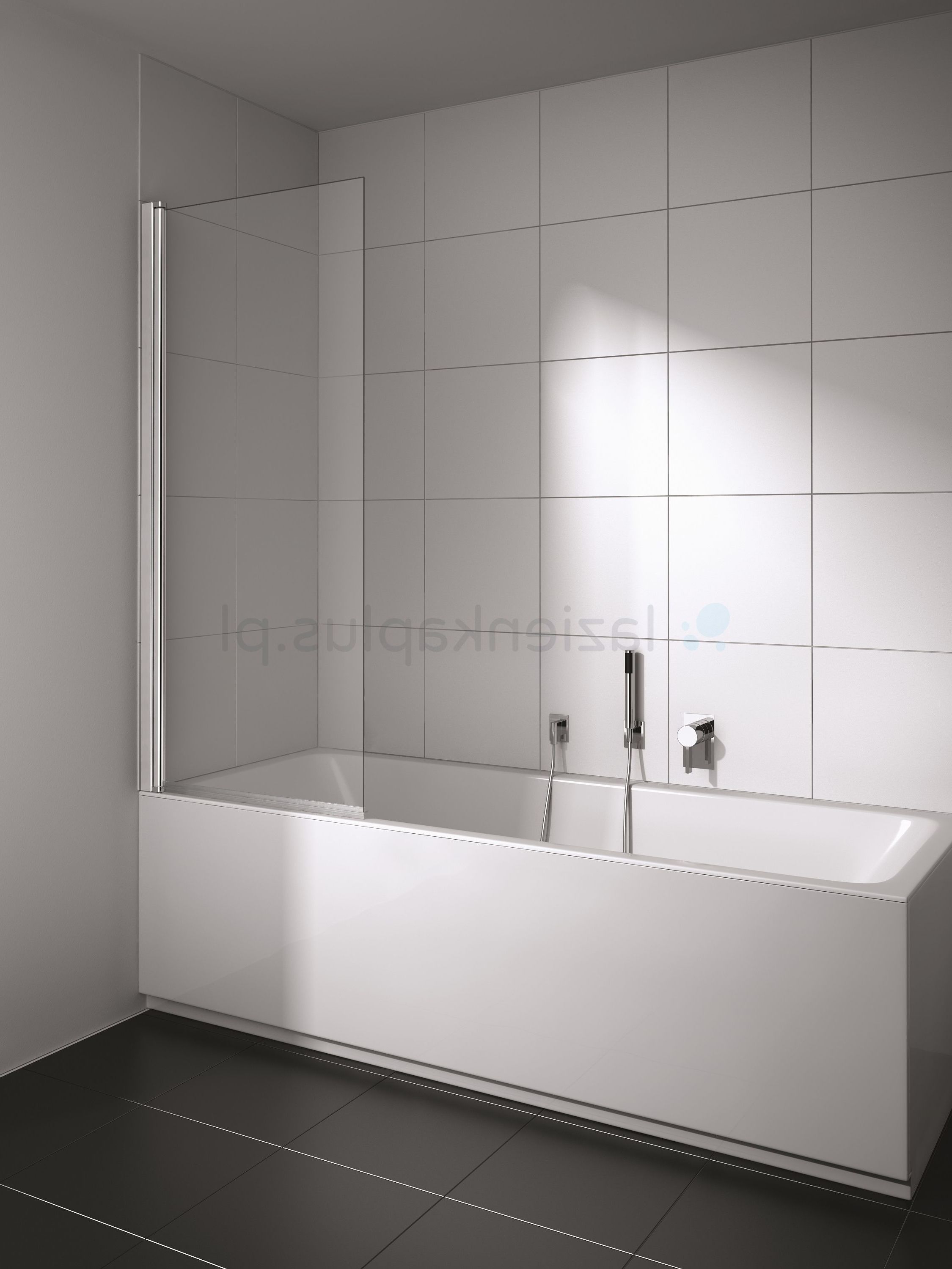 Kermi Cada XS zuhanyparaván 75 cm egyrészes ezüst fényes/átlátszó üveg CKDFL07516VPK