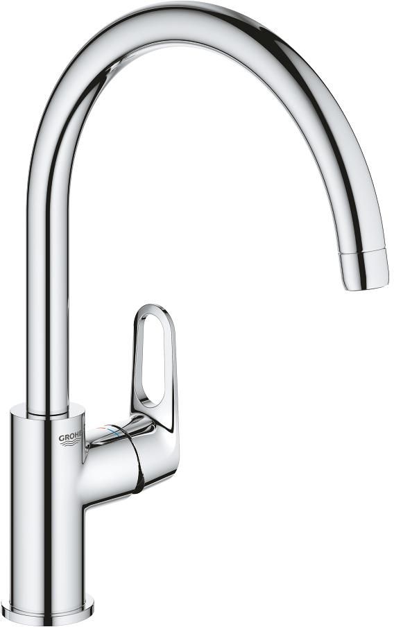 Grohe BauFlow konyhai csaptelep álló StarLight Chrome 31538001