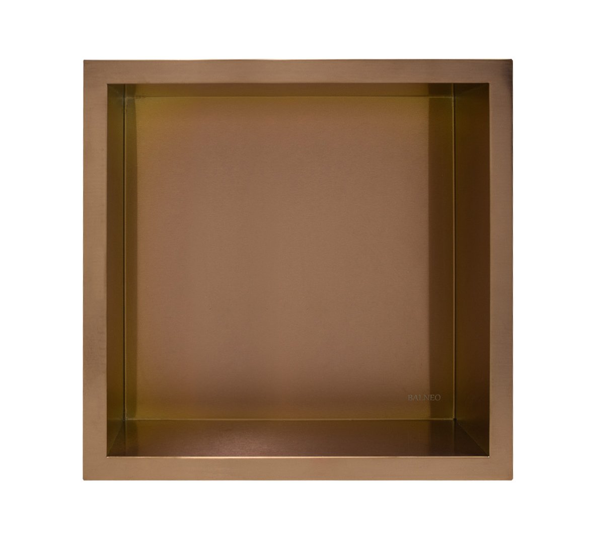 Balneo Wall-Box One Copper/Miedź süllyesztett polc 30 cm réz OB-CO2