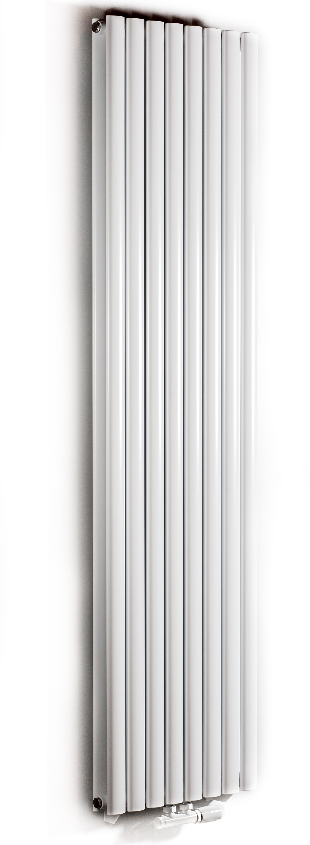 Luxrad Fortuna Podwójna dekoratív radiátor 180x23.6 cm podłączenie alsó fehér FORP18002369003ZDC