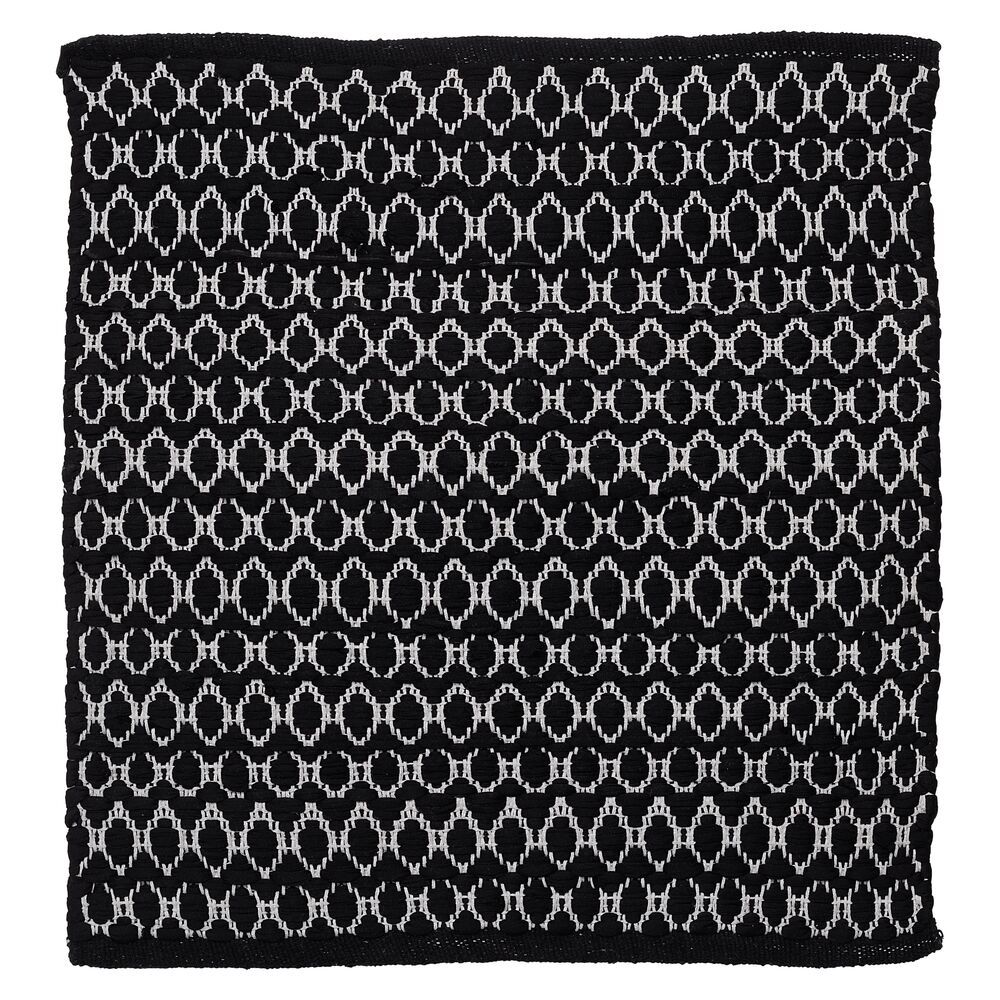 Sealskin Boho fürdőszoba szőnyeg 60x60 cm négyszögletes fekete 800102
