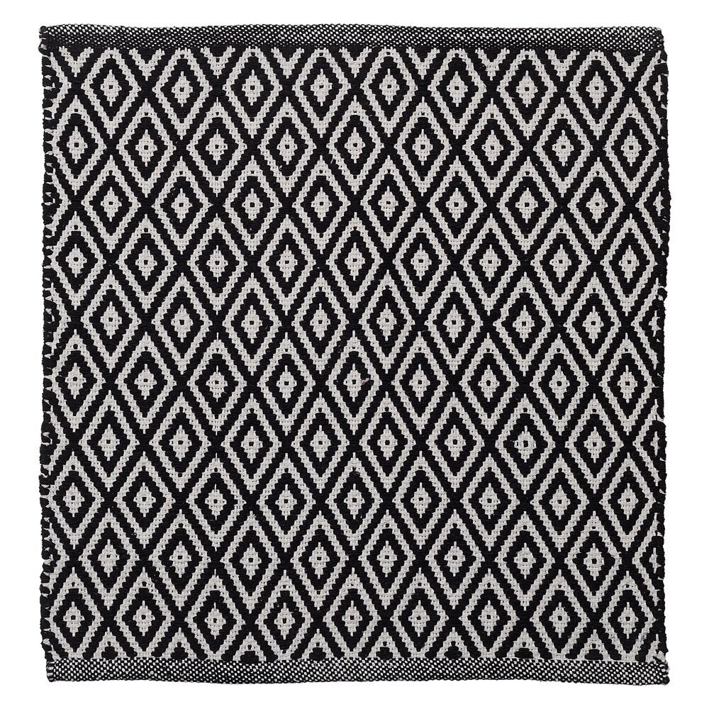 Sealskin Trellis fürdőszoba szőnyeg 60x60 cm négyzet fekete 800107