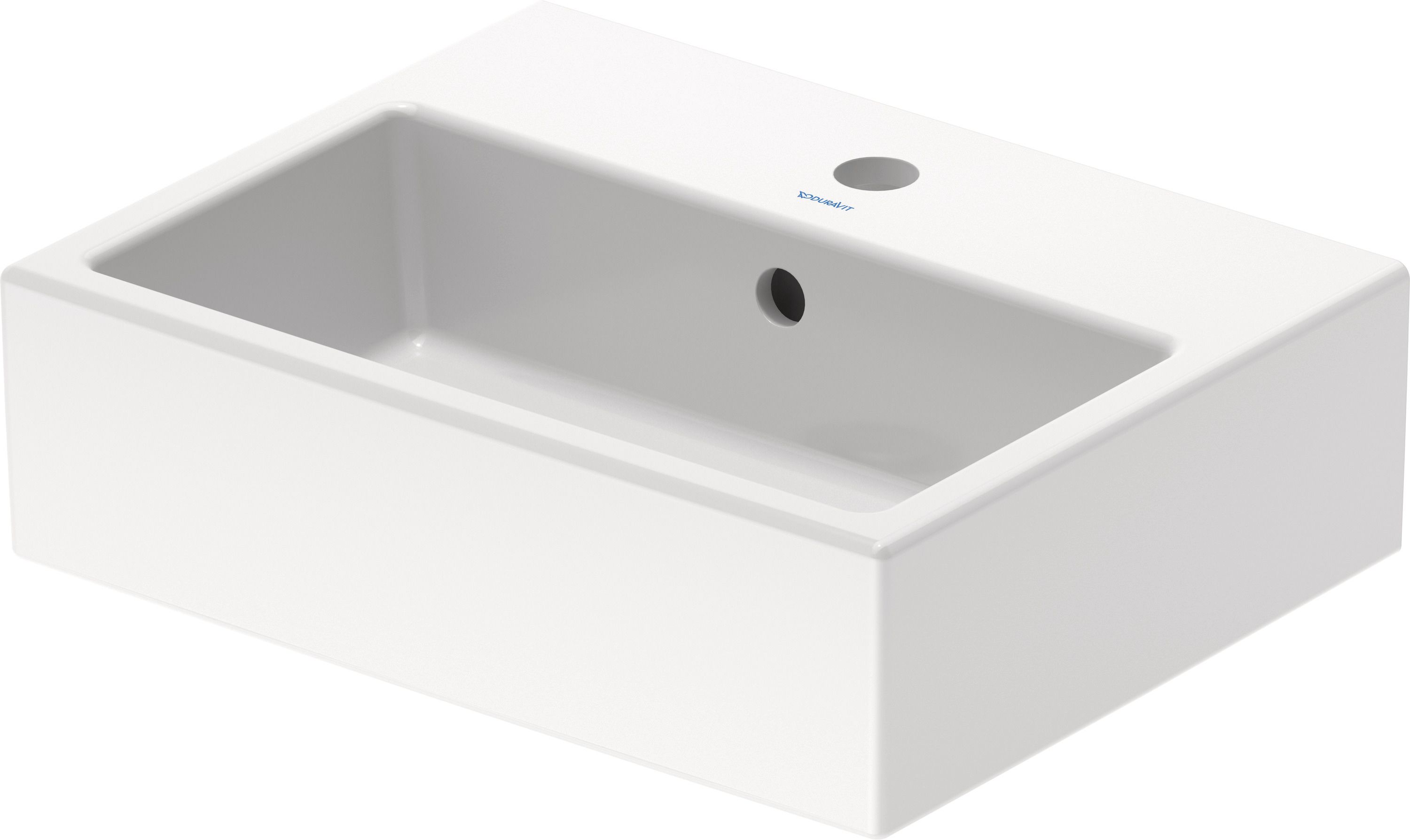 Duravit Vero Air mosdótál 45x35 cm négyszögletes beépíthető fehér 07244500001