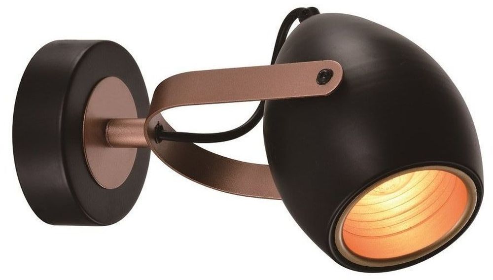 Candellux Anica oldalfali lámpa 1x40 W fekete-réz 91-81391