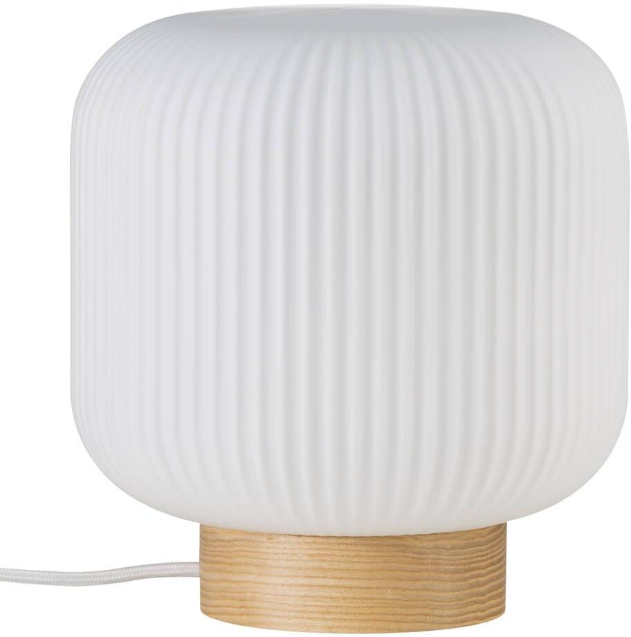 Nordlux Milford asztali lámpa 1x40 W fehér-fa -opál 48915001