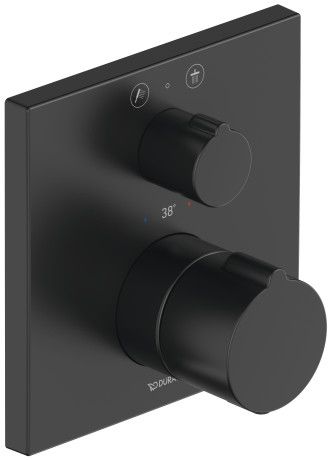 Duravit C.1 kád és zuhany csaptelep süllyesztett z termosztáttal fekete C14200013046