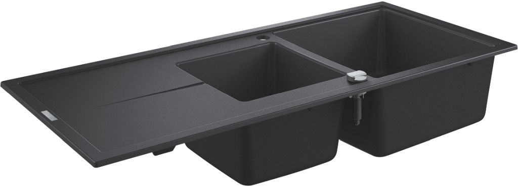 Grohe K400 gránit mosogató 116x50 cm fekete 31643AP0
