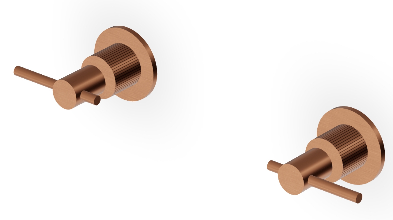 Zucchetti Helm zuhanycsaptelep süllyesztett réz ZHL738.XP91G2