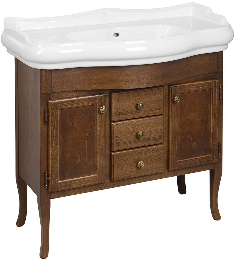 Sapho Retro szekrény 89x36.5x80 cm mosdó alatt álló bükkfa 1620