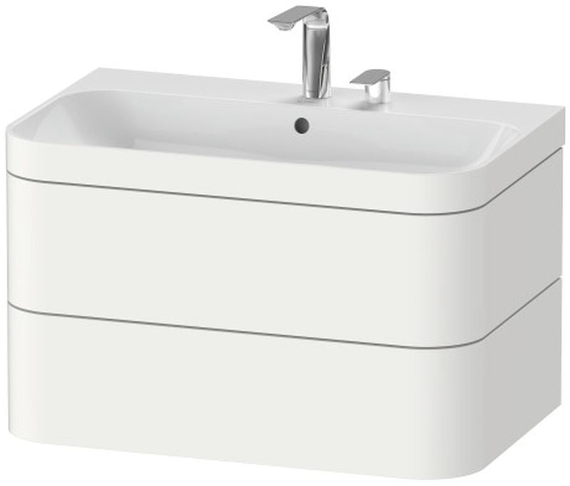 Duravit Happy D.2 mosdó szekrénnyel 77.5 cm fehér HP4637O3636