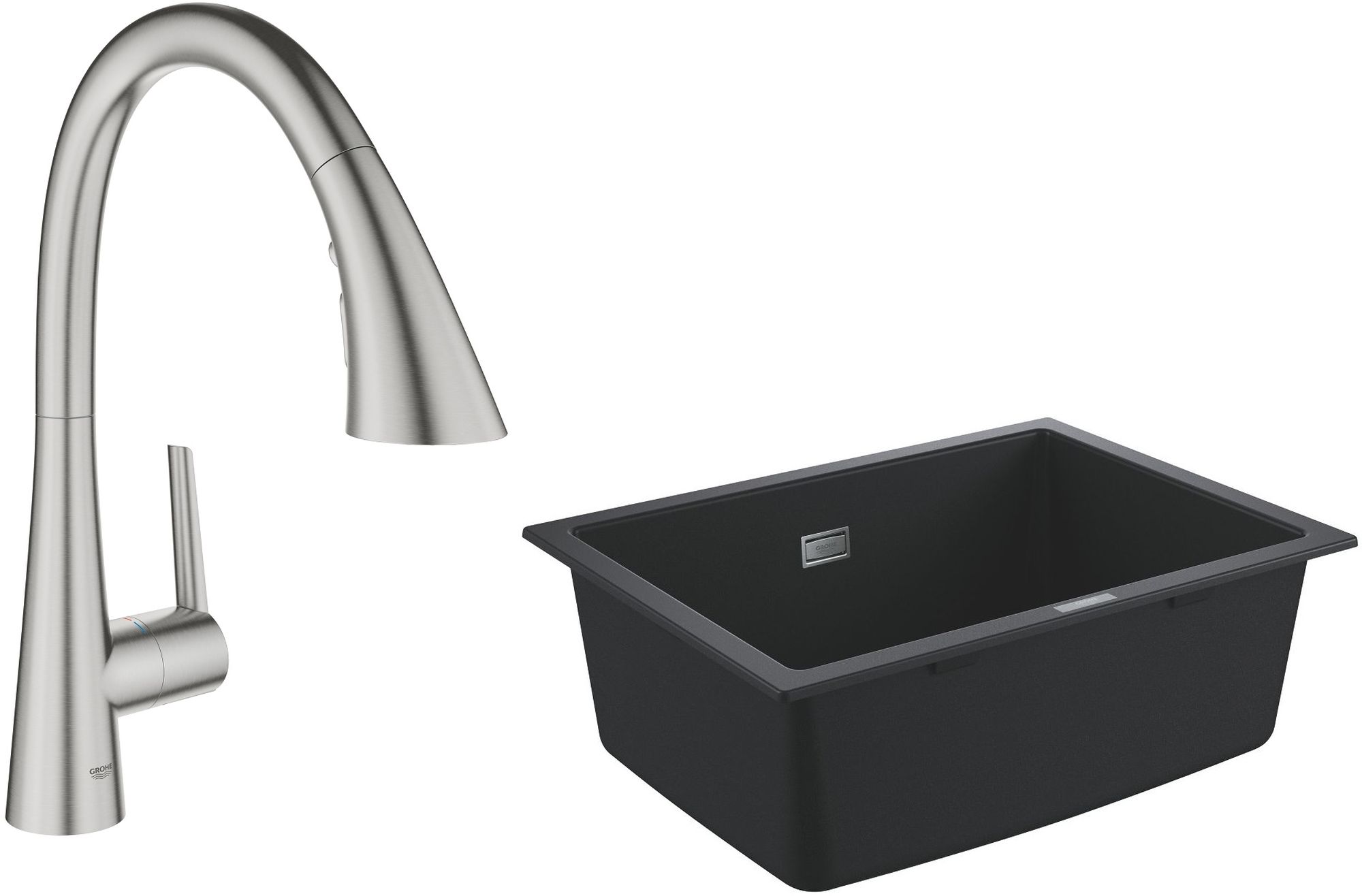 Készlet konyhai csaptelep Grohe Zedra 32294DC2, gránit mosogató Grohe K700 31655AP0