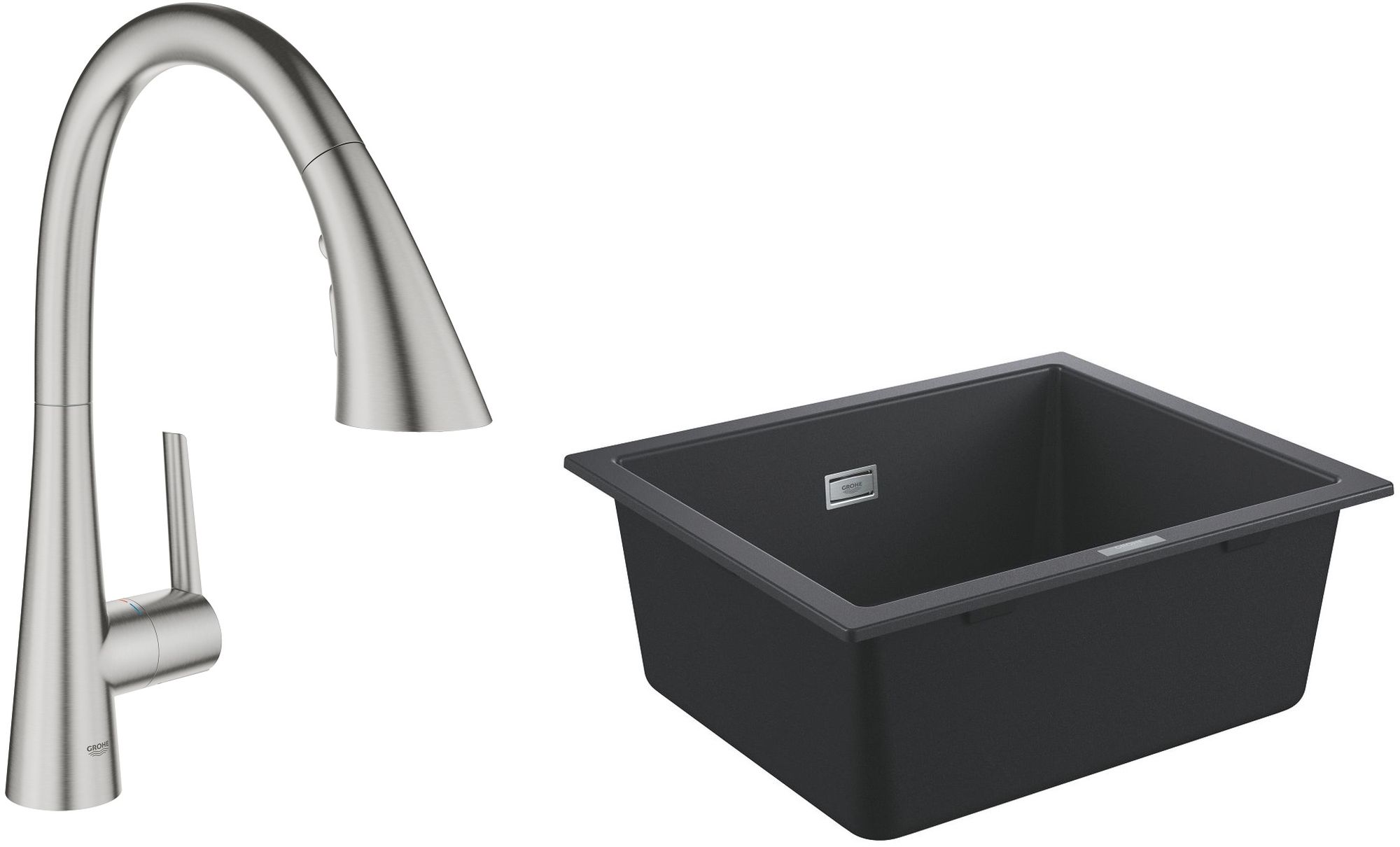 Készlet konyhai csaptelep Grohe Zedra 32294DC2, gránit mosogató Grohe K700 31654AP0