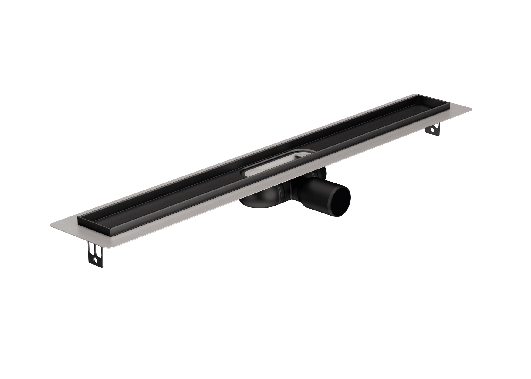 ACO ShowerDrain C Black lineáris lefolyó ráccsal 108.5 cm fekete 9010.91.05