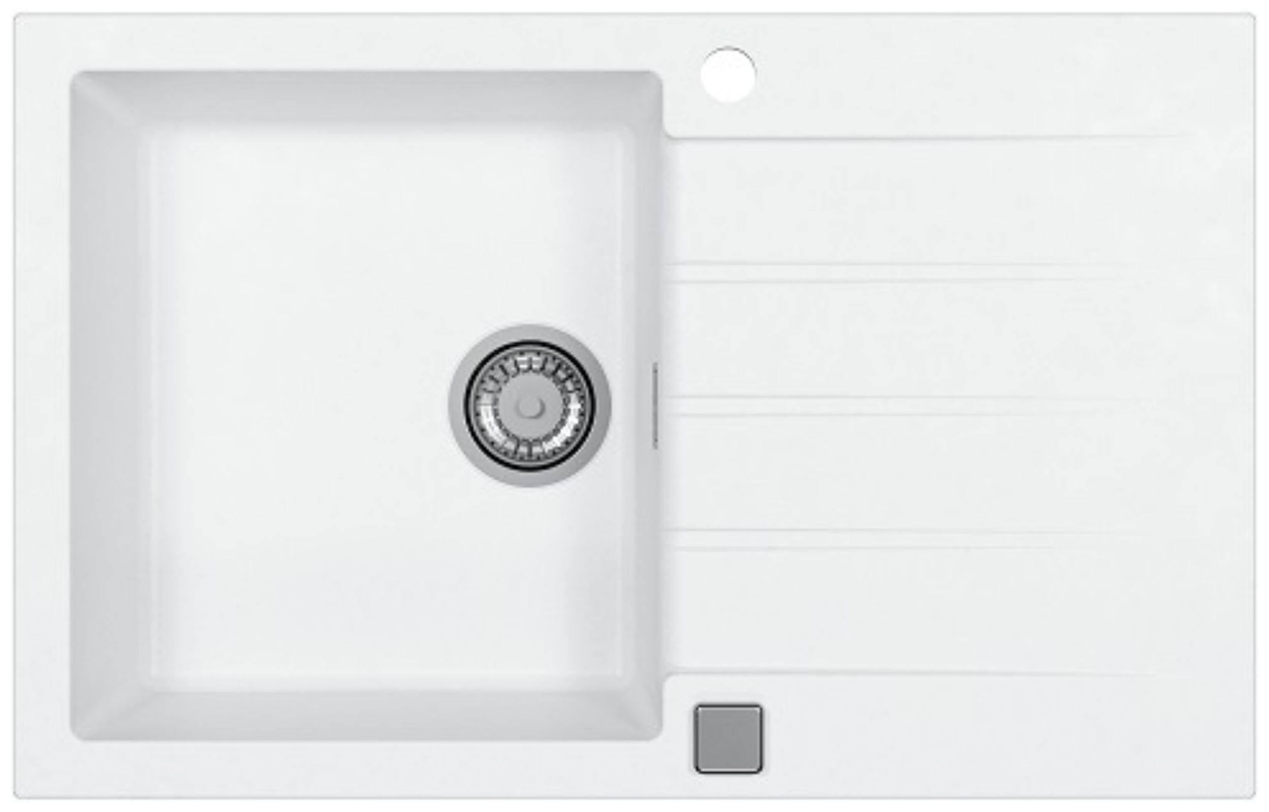 Alveus Cadit gránit mosogató 79x50 cm fehér 1132022