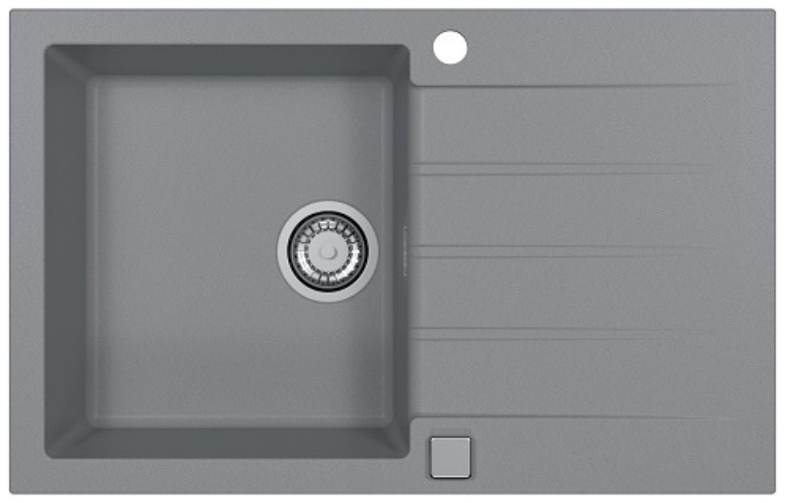 Alveus Cadit gránit mosogató 79x50 cm szürke/grafit/onix 1132025