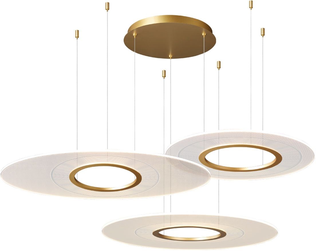 Altavola Design Eclipse függőlámpa 3x80 W átlátszó-arany LA116/P3_97_3k_gold