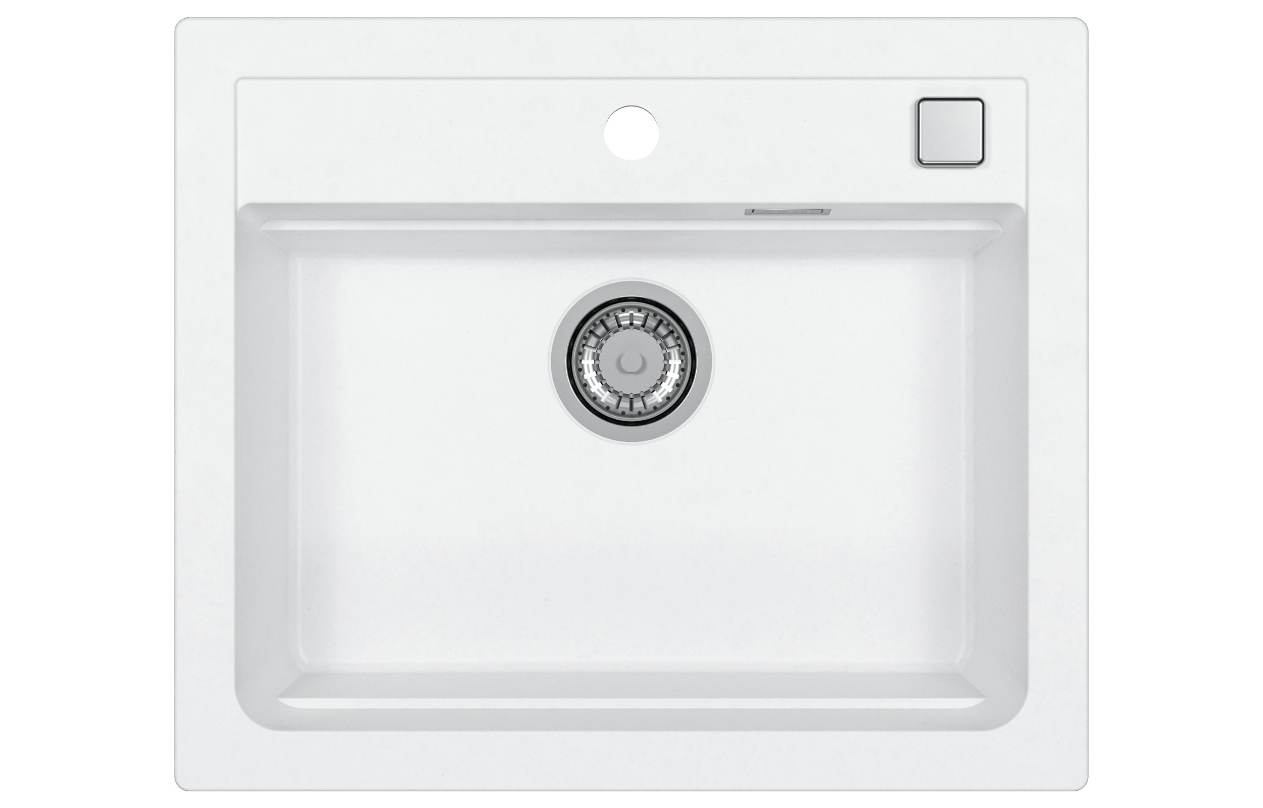 Alveus Atrox gránit mosogató 59x50 cm fehér 1131991