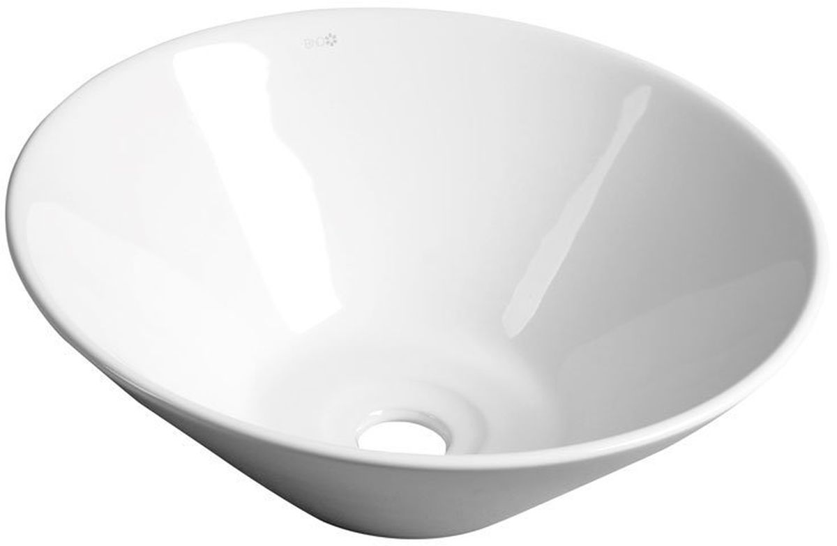 Aqualine Comillas mosdótál 42x42 cm kerek mosdótálak fehér BH7012