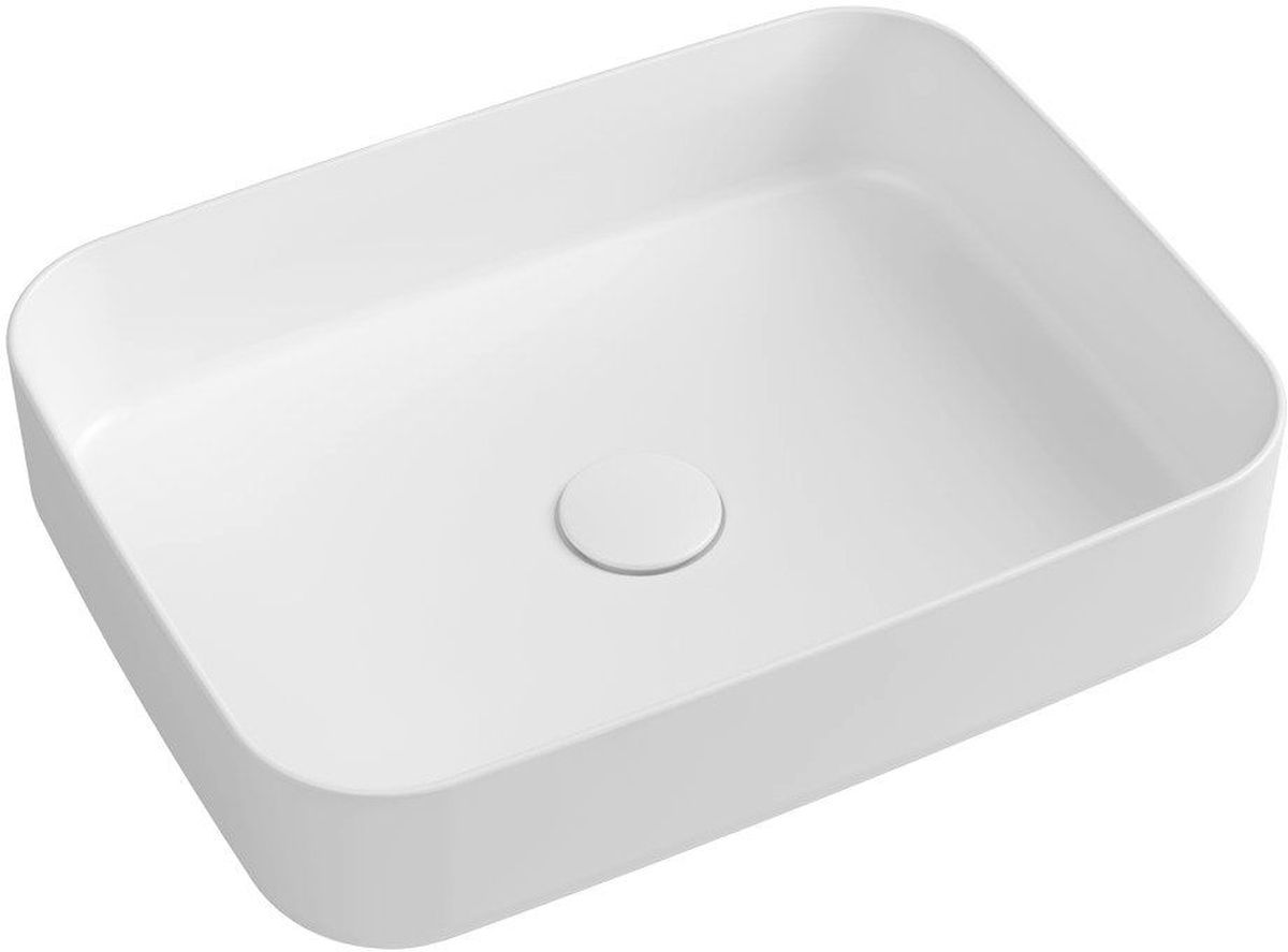 Isvea Infinity mosdótál 50x36 cm négyszögletes mosdótálak fehér 10NF65050