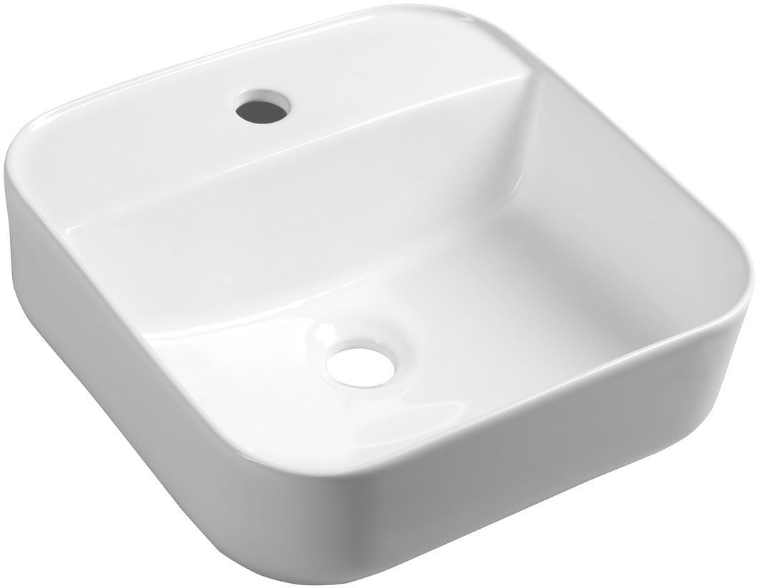 Sapho Molveno mosdótál 39.5x39.5 cm négyzet mosdótálak fehér AR453