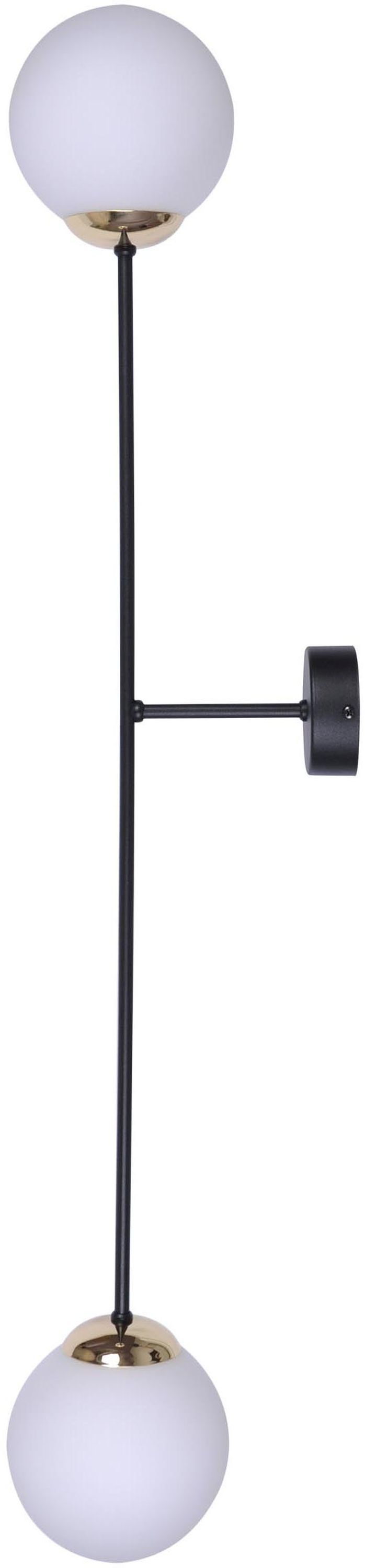 Kaja Isla oldalfali lámpa 2x40 W fehér-fekete-patina K-4917