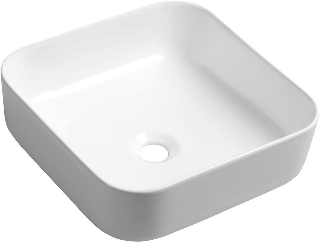 Sapho Prata mosdótál 39.5x39.5 cm négyzet mosdótálak fehér AR423