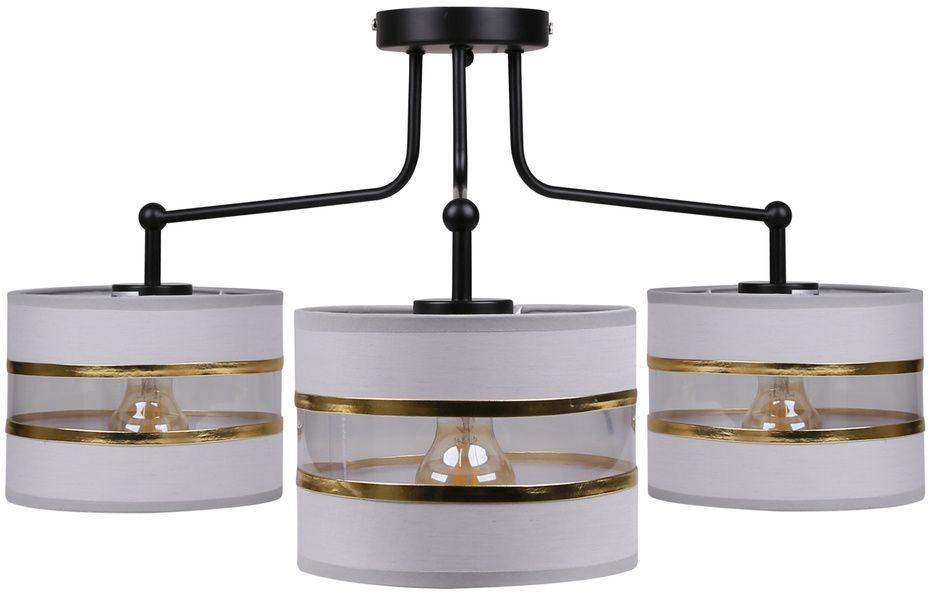 Candellux Andy mennyezeti lámpa 3x40 W fekete-arany-szürke 33-00514