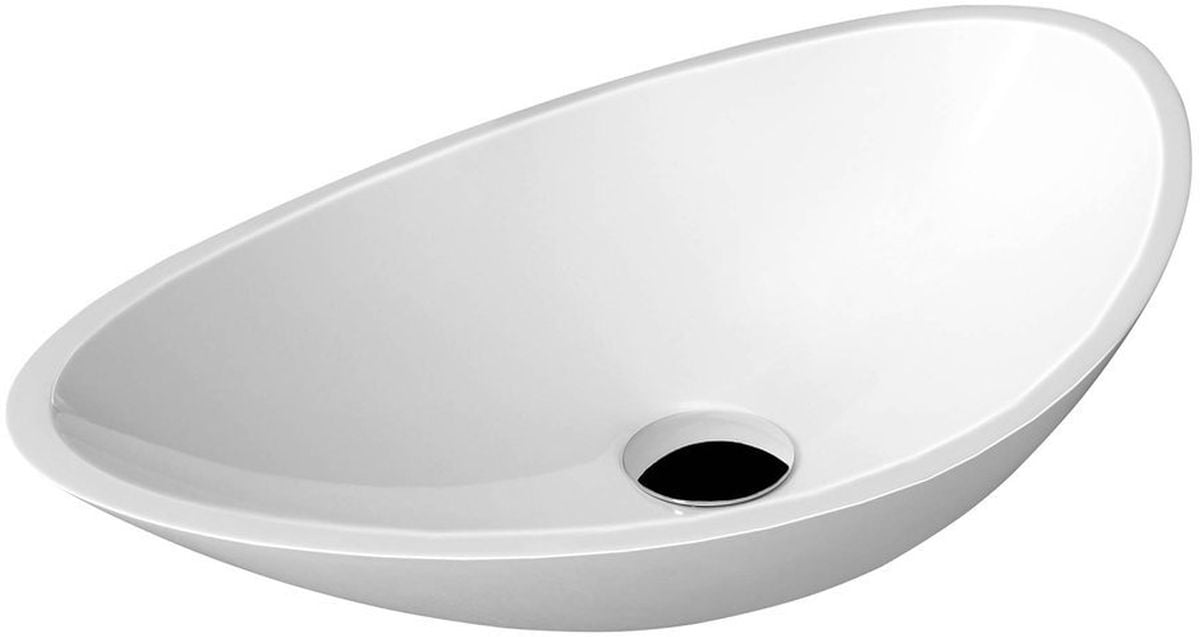 Sapho Rosseta mosdótál 56.4x32.3 cm ovális mosdótálak fehér RS564