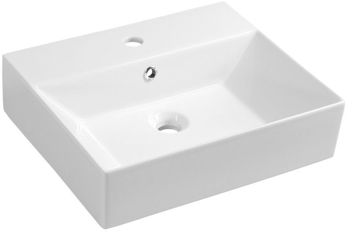 Isvea Sistema mosdótál 50.5x42 cm négyszögletes klasszikus-mosdótálak fehér 10SF50051