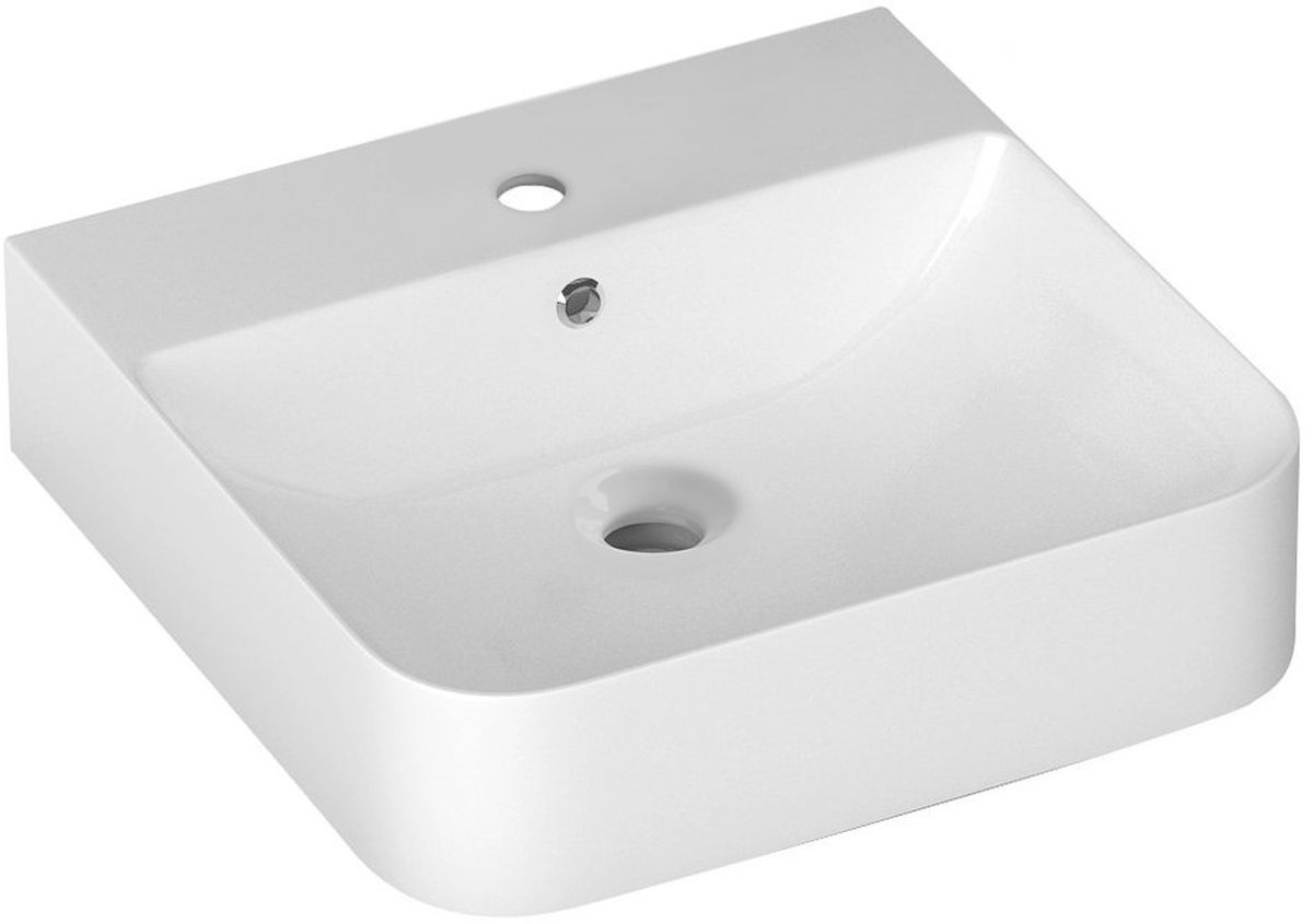 Isvea Sott Aqua mosdótál 50.7x50 cm négyszögletes klasszikus-mosdótálak fehér 10SQ51051