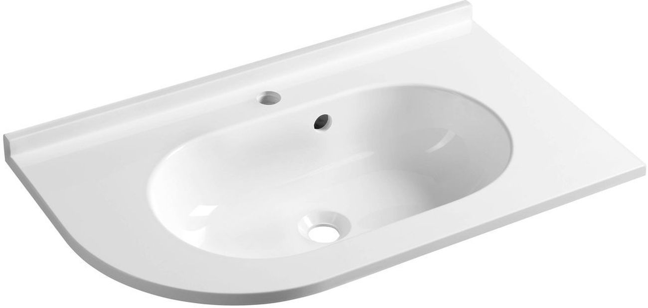 Sapho Pulse mosdótál 75x45 cm klasszikus fehér BM658