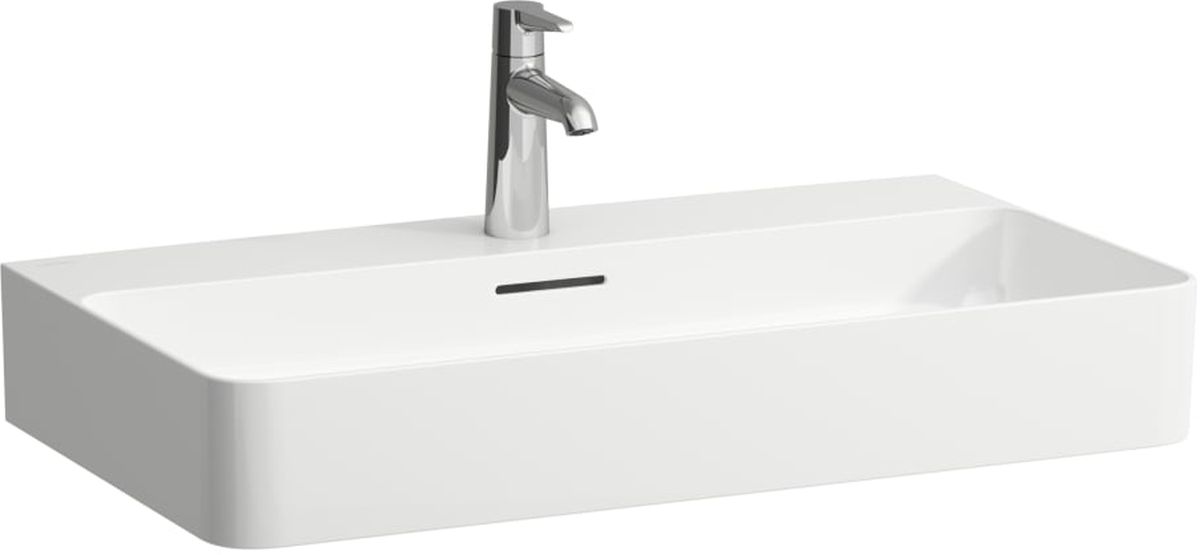 Laufen Val mosdótál 75x42 cm négyszögletes klasszikus-mosdótálak fehér H8162850001091