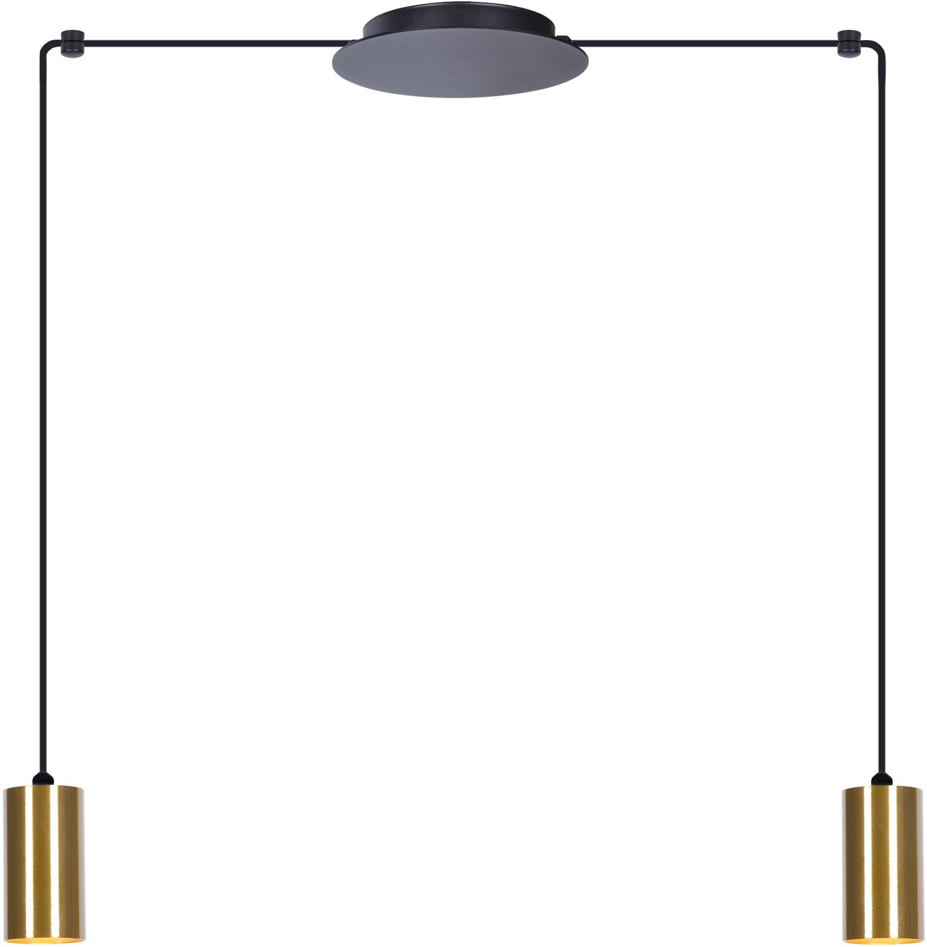 Kaja Vigo függőlámpa 2x50 W fekete-patina K-4891