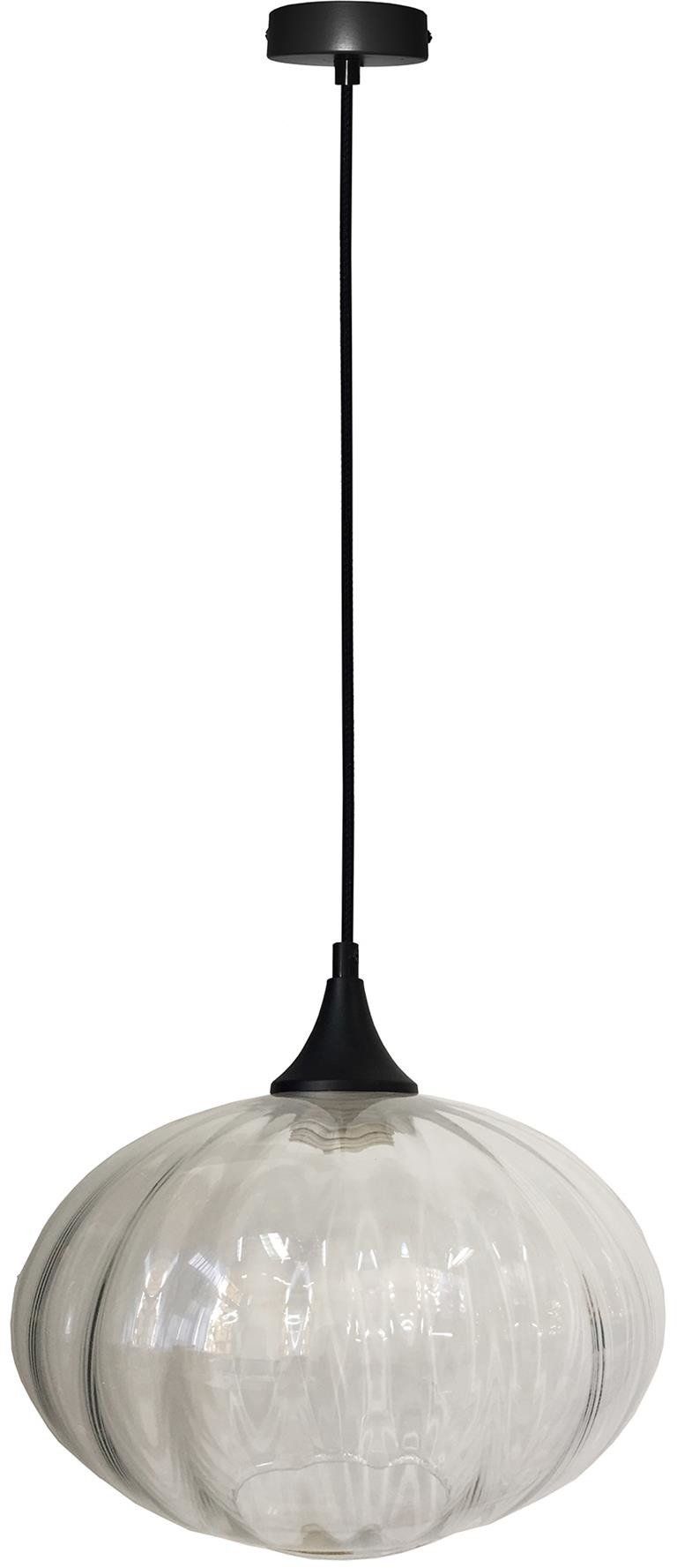 Ledea Exeter függőlámpa 1x40 W fekete-átlátszó 50101277