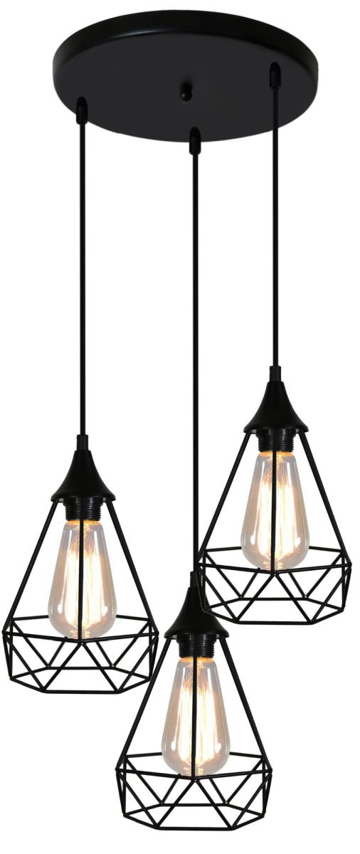 Candellux Graf függőlámpa 3x60 W fekete 33-62918