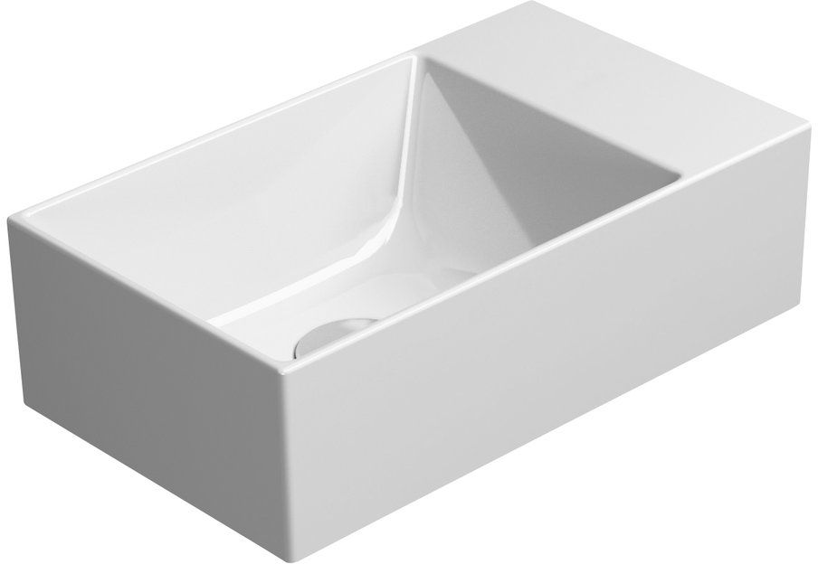 GSI Kube X mosdótál 40x23 cm négyszögletes klasszikus fehér 9484011