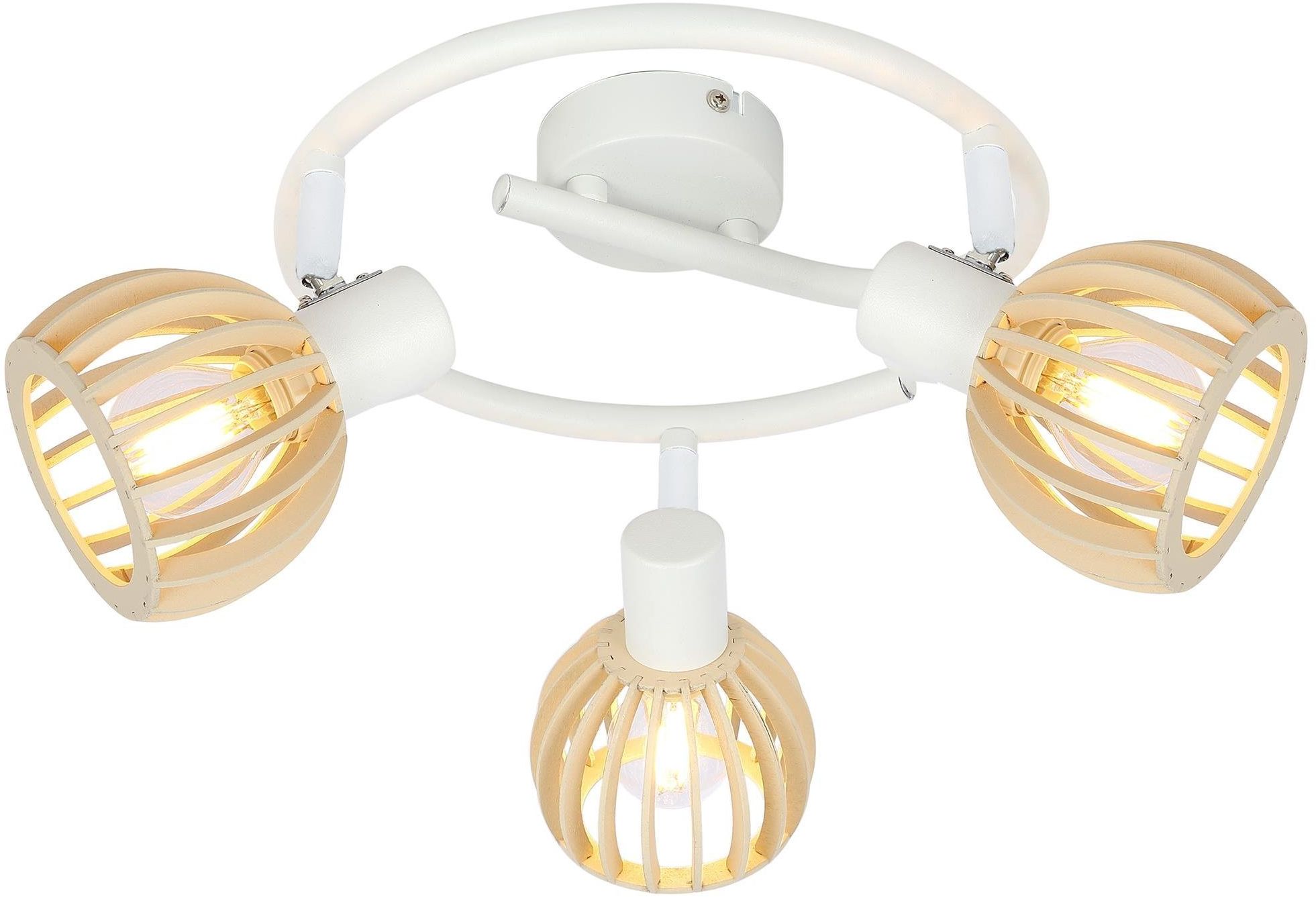 Candellux Atarri mennyezeti lámpa 3x25 W fehér-fa 98-68125