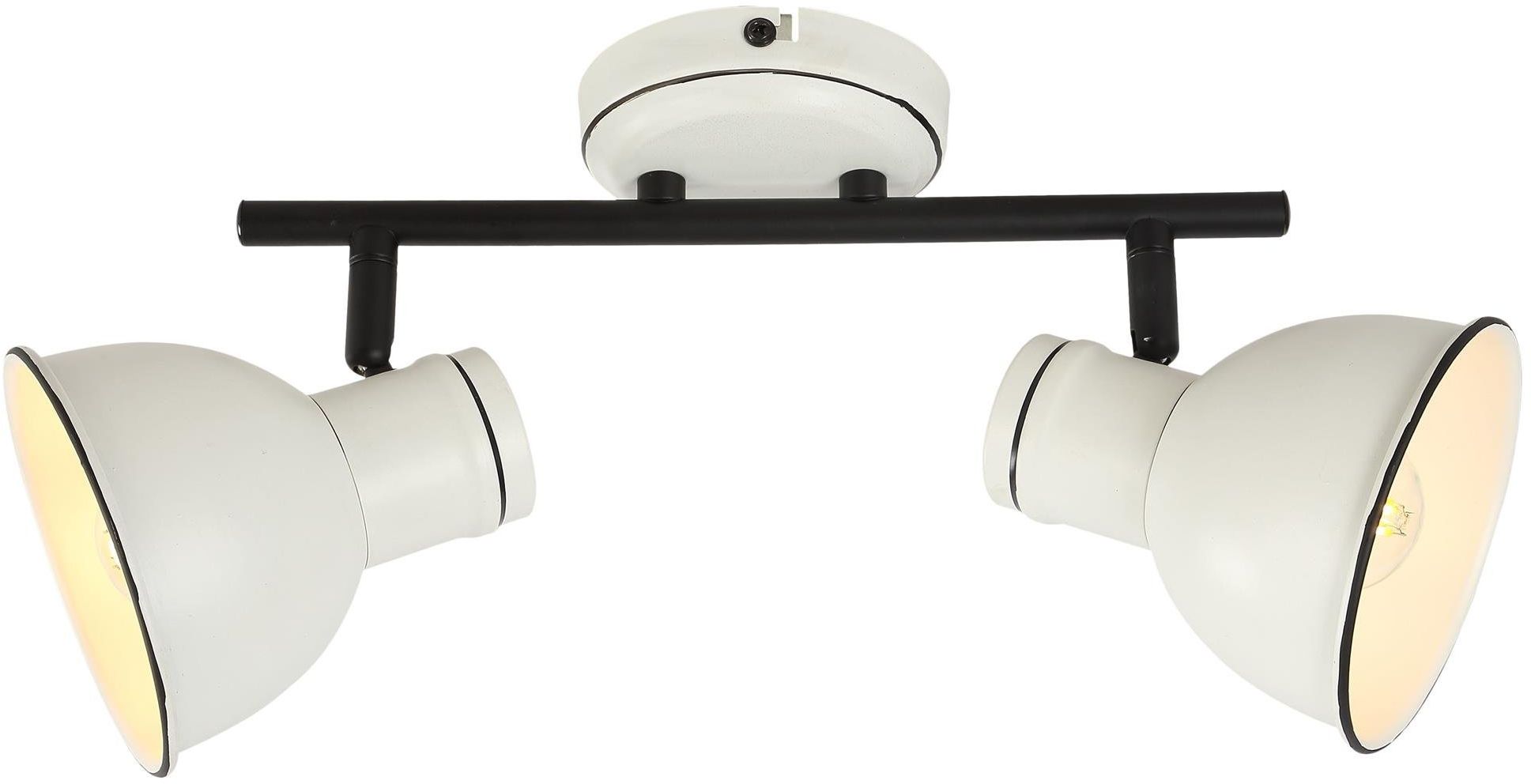 Candellux Zumba mennyezeti lámpa 2x40 W fehér-fekete 92-72139