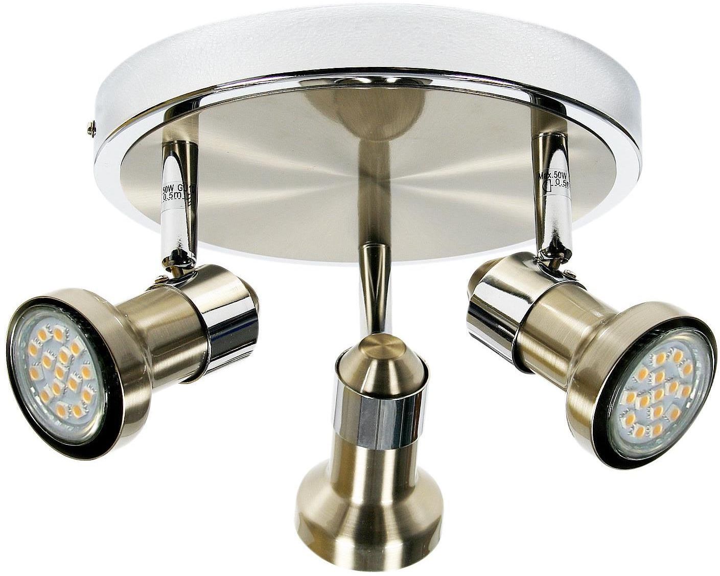 Candellux Arkon mennyezeti lámpa 3x50 W króm-szatén-nikkel 98-60051
