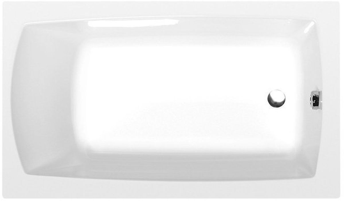 Polysan Lily slip téglalap alakú fürdőkád 120x70 cm fehér 25111S