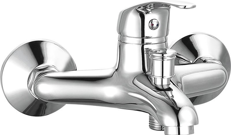 Aqualine 35 kád és zuhany csaptelep fali króm 52118