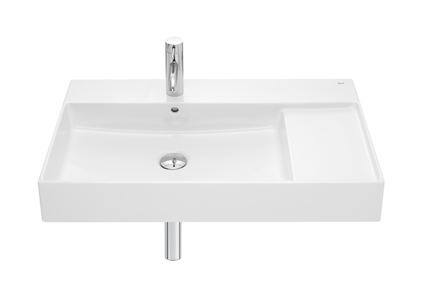 Roca Inspira mosdótál 80x49 cm négyszögletes klasszikus fehér A32752BS00