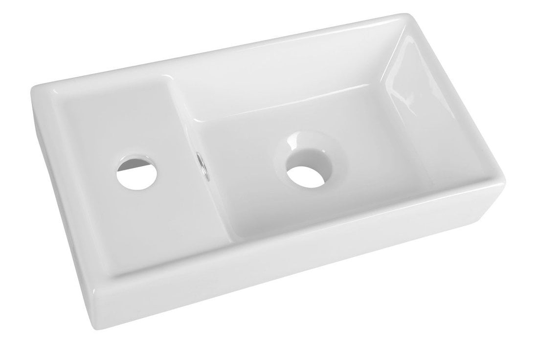 Aqualine mosdótál 40x22 cm négyszögletes beépíthető fehér DD4022