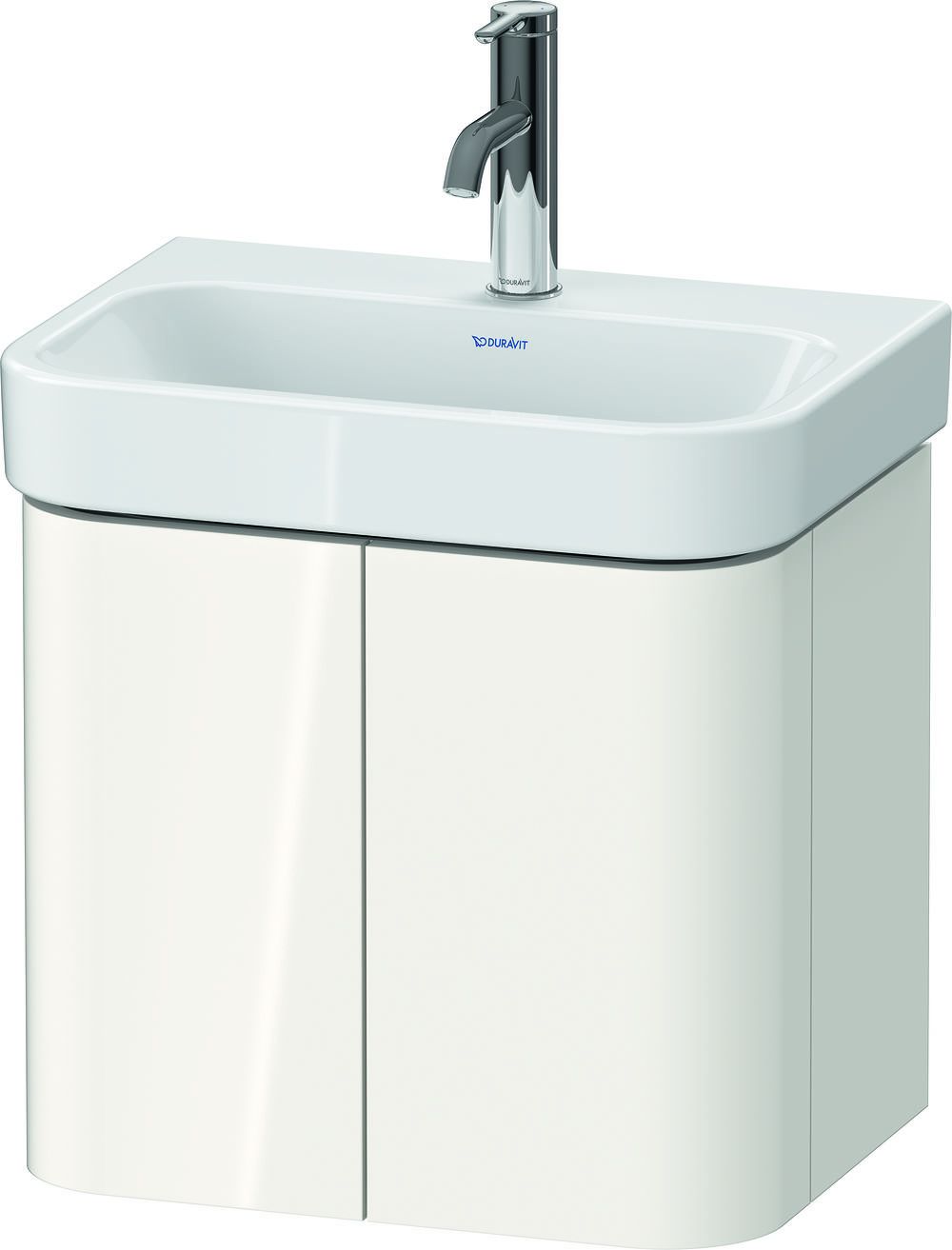 Duravit Happy D.2 szekrény 47.5x35x41.5 cm mosdókagyló alá akasztható fehér HP4384022220000