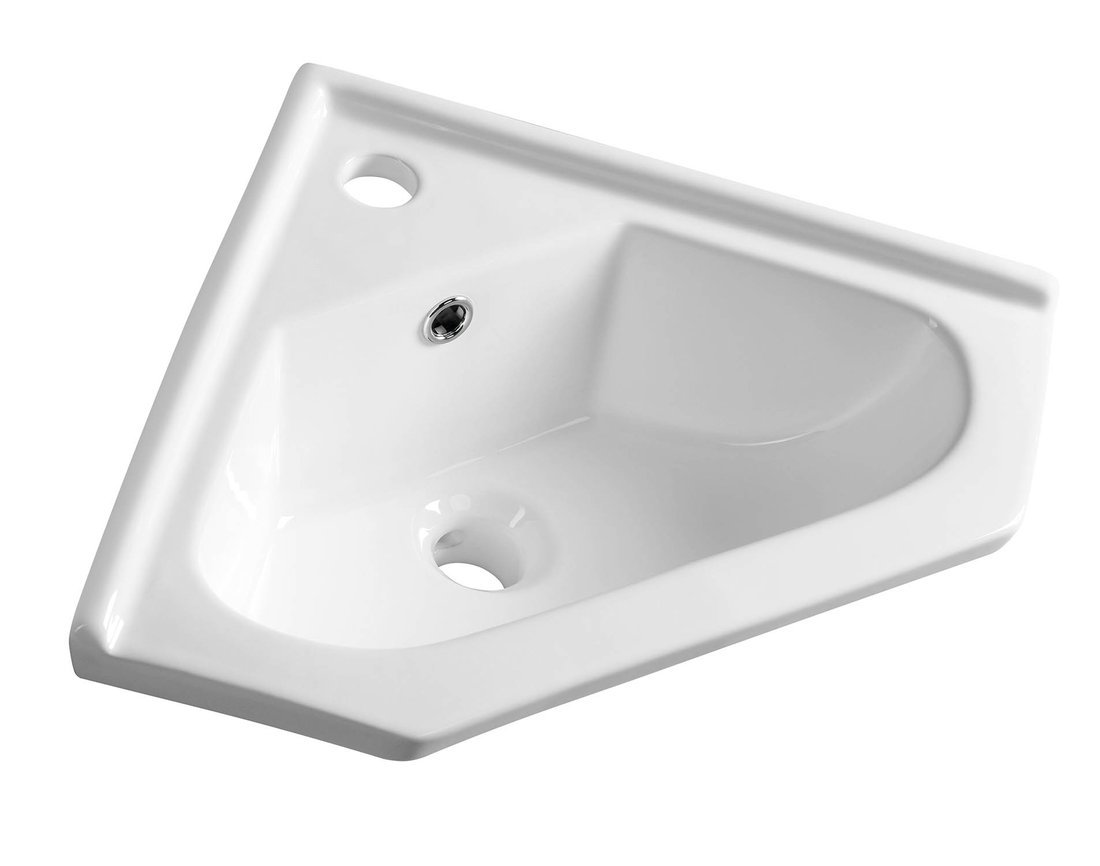 Aqualine mosdótál 41x41 cm sarok beépíthető fehér 1601-40