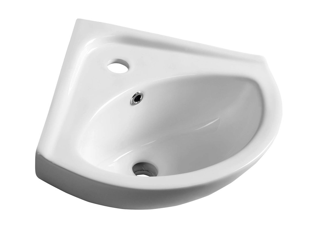 Aqualine Luigi mosdótál 33.7x33.7 cm sarok klasszikus fehér FS161