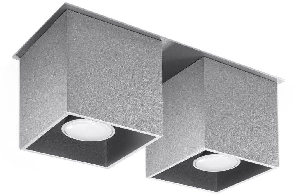 Sollux Lighting Quad 2 mennyezeti lámpa 2x40 W szürke SL.0064