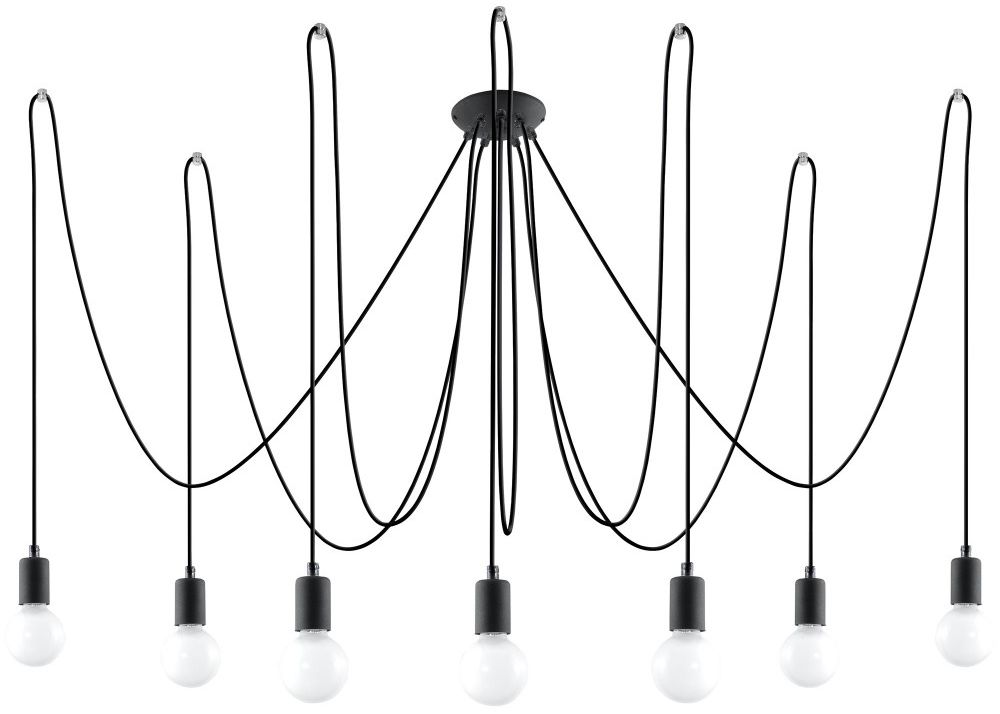 Sollux Lighting Edison függőlámpa x60 W fekete SL.0372