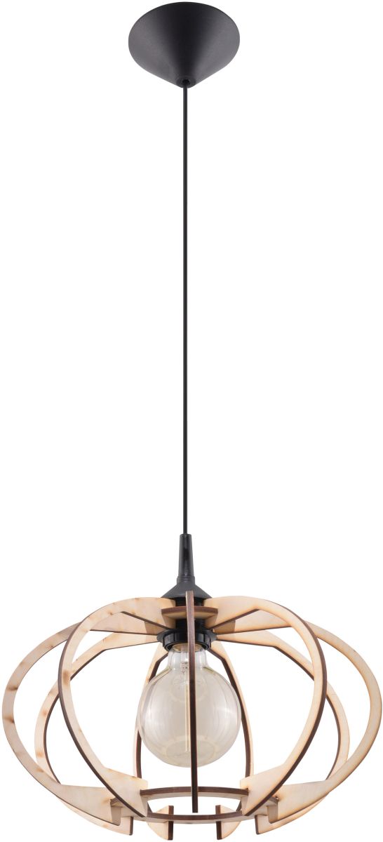 Sollux Lighting Mandelino függőlámpa 1x60 W fa SL.0392